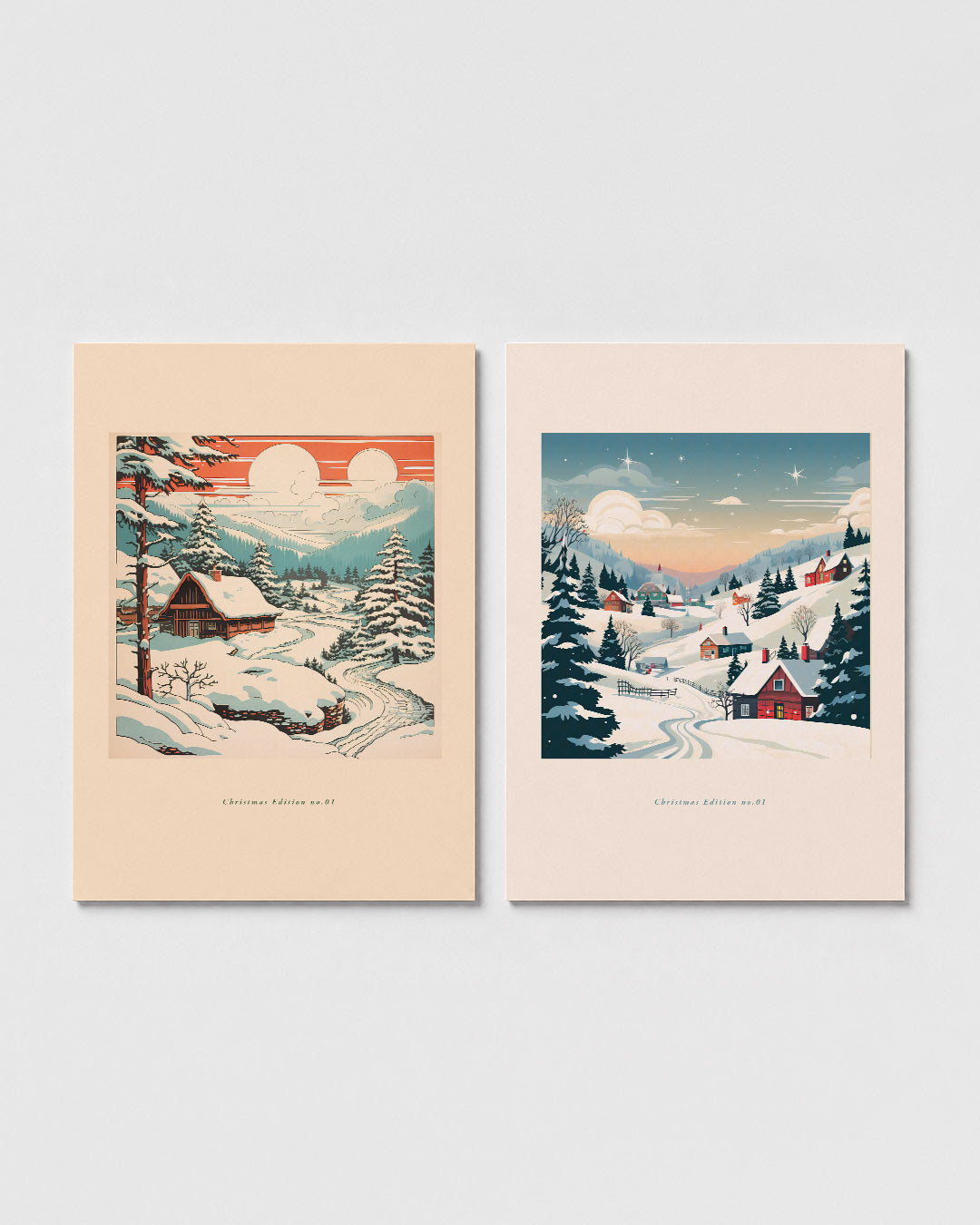 Winterlandschap Posterset