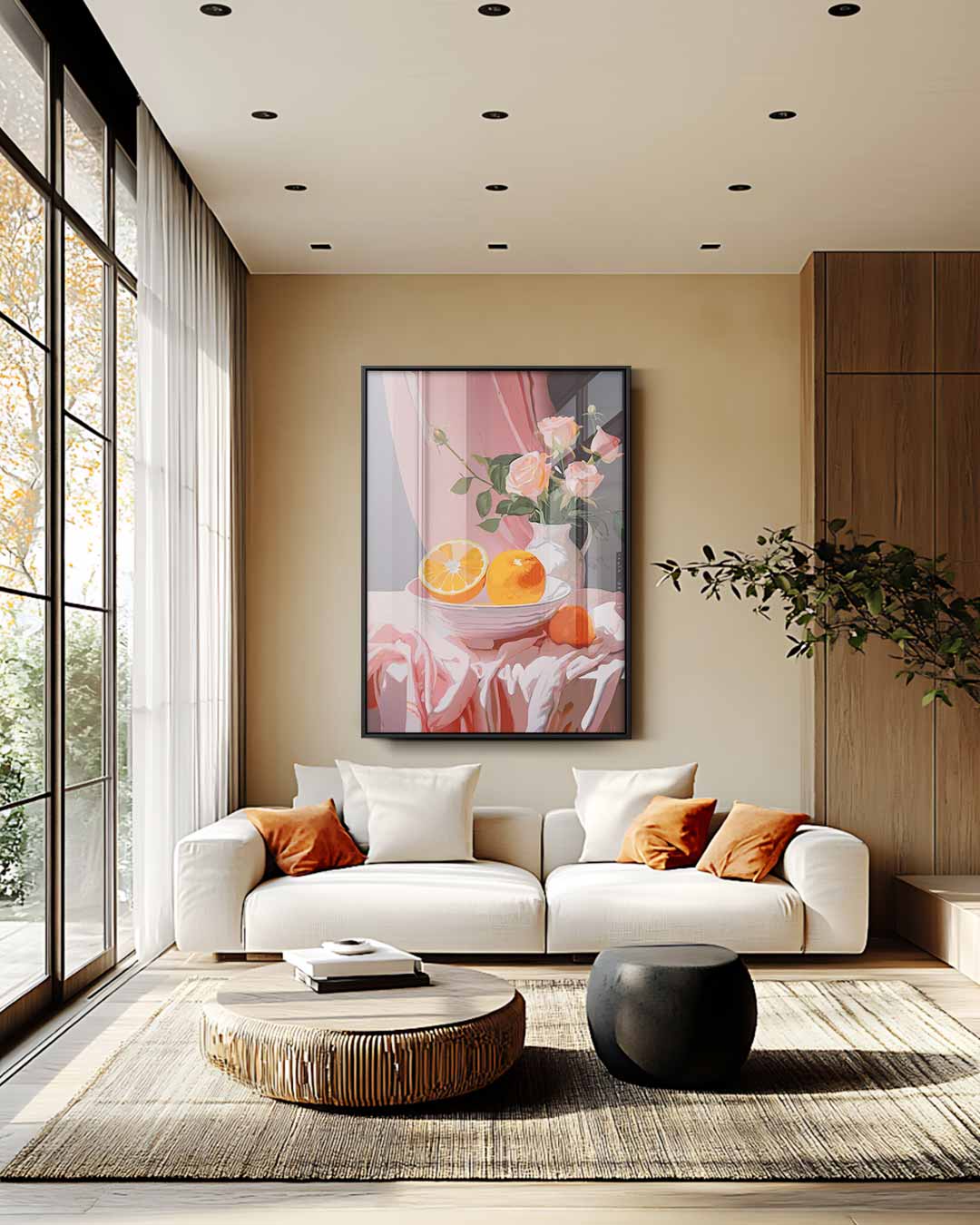Zomerse Stilleven Kunstwerk-canvas-dibond-plexiglas-wanddecoratie-WallArtistic
