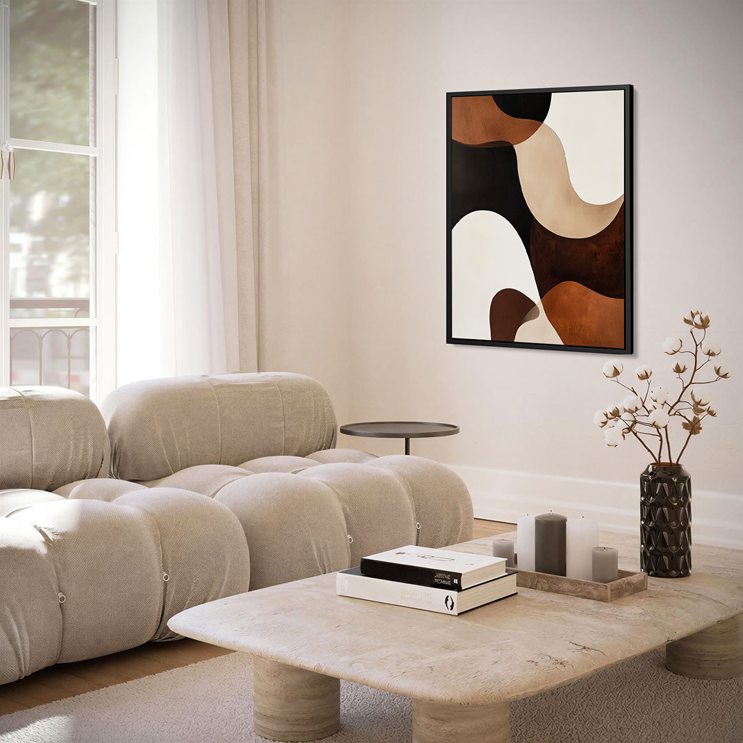 Organische vormen compositie Kunstwerk
