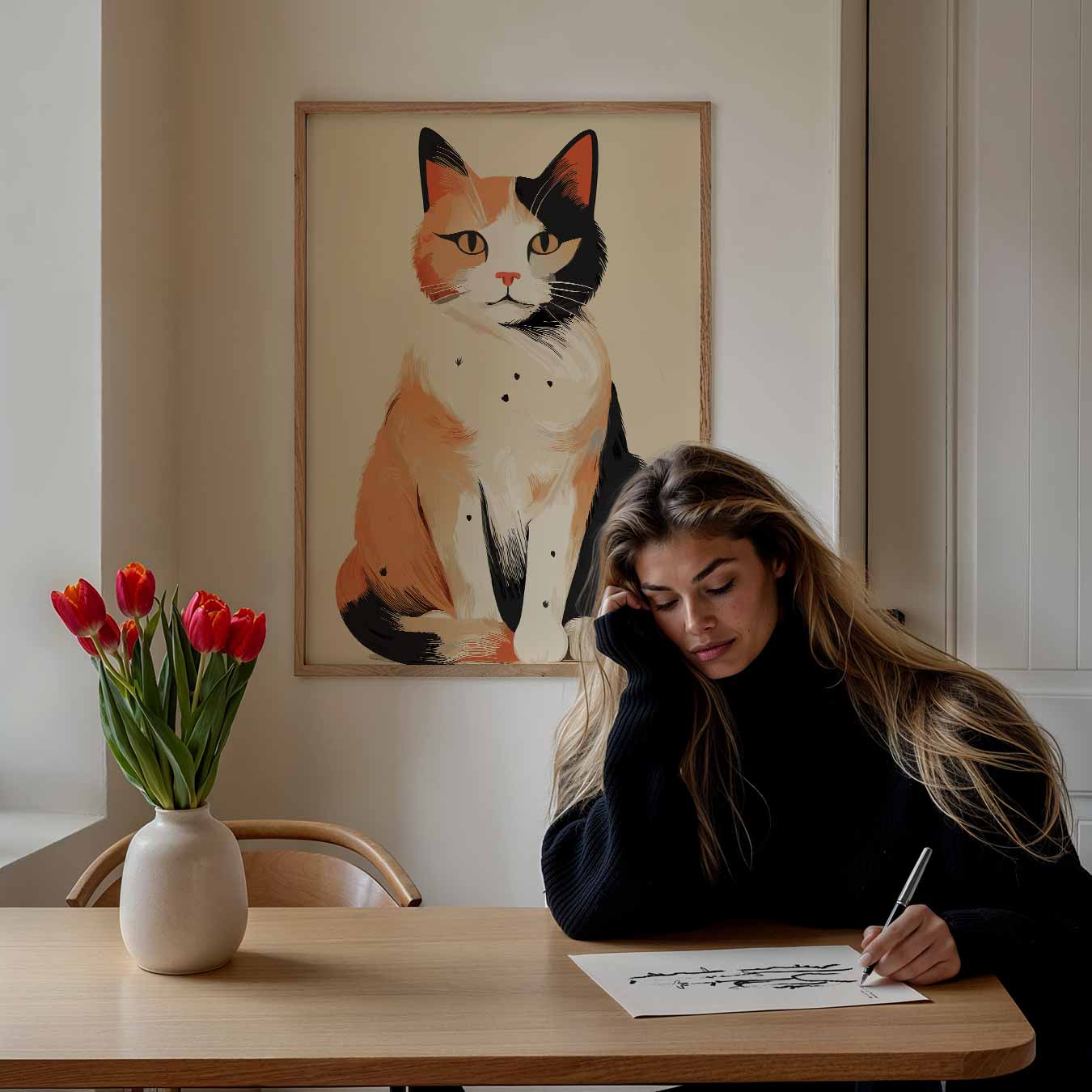 Stijlvolle Kattenposter-WallArtistic