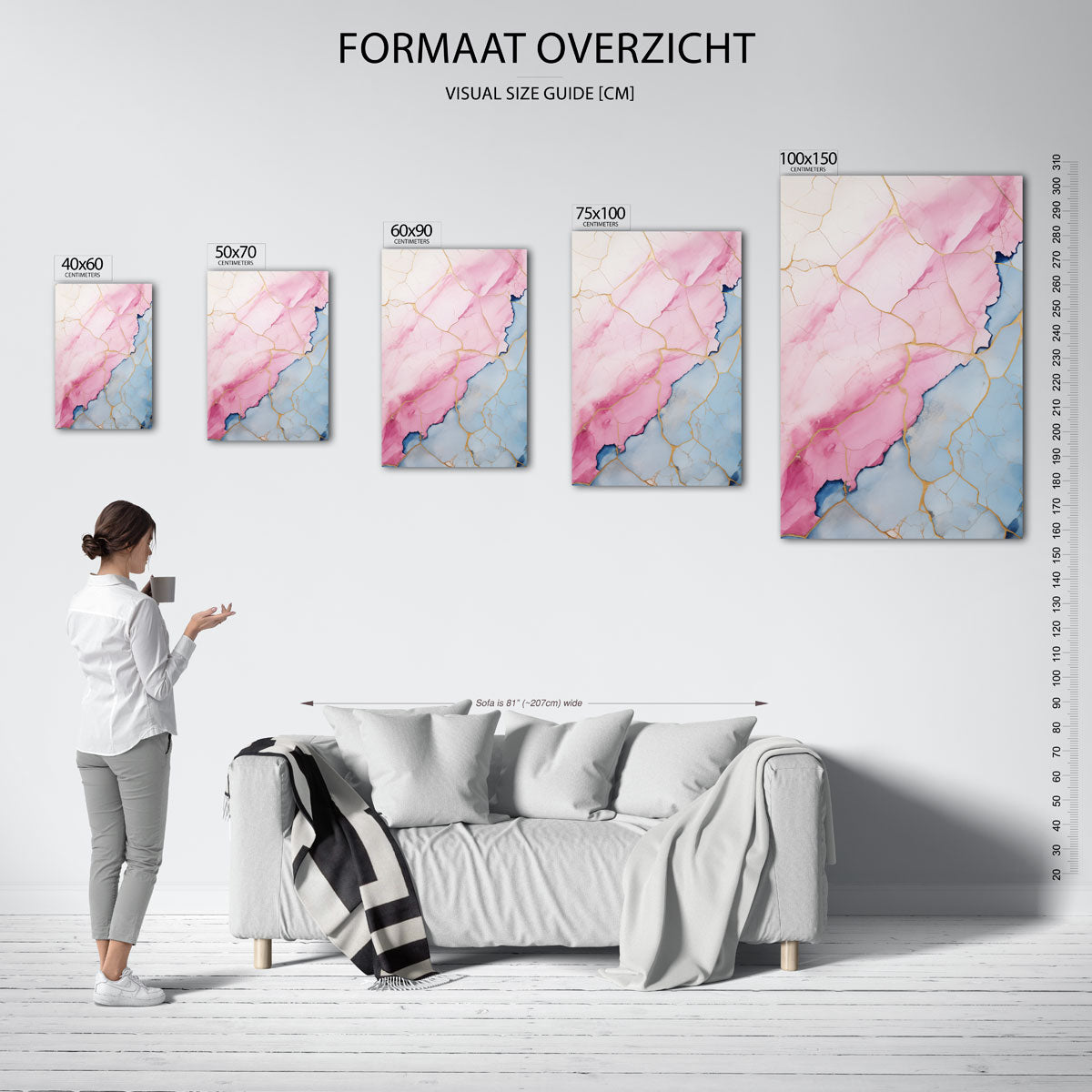 Organische kleurvlakken Kunstwerk