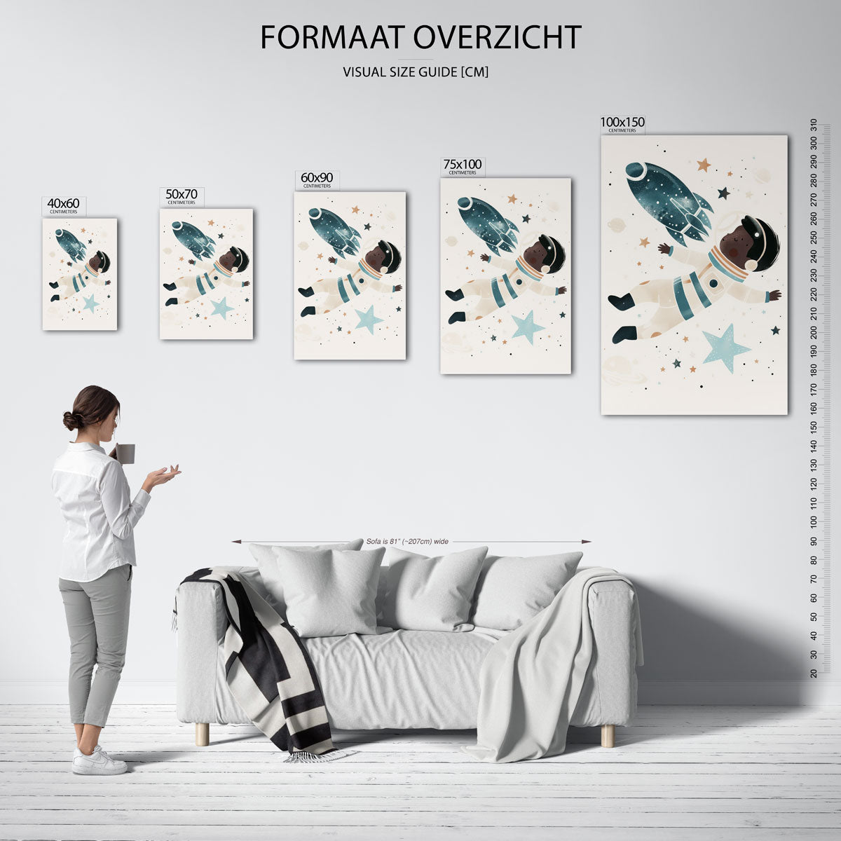 Dromerige ruimtevaart Kunstwerk