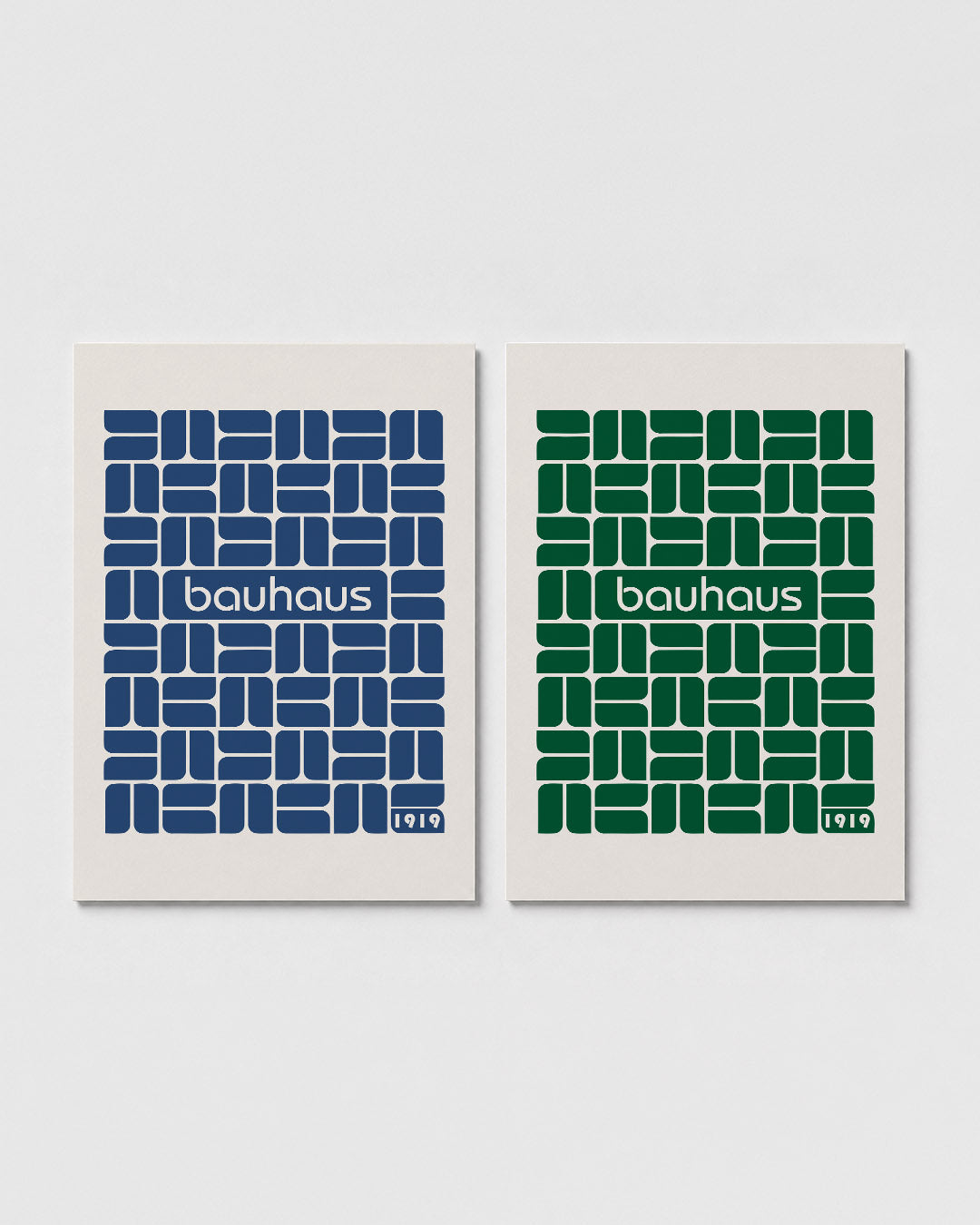 Vormritme en kleur Posterset