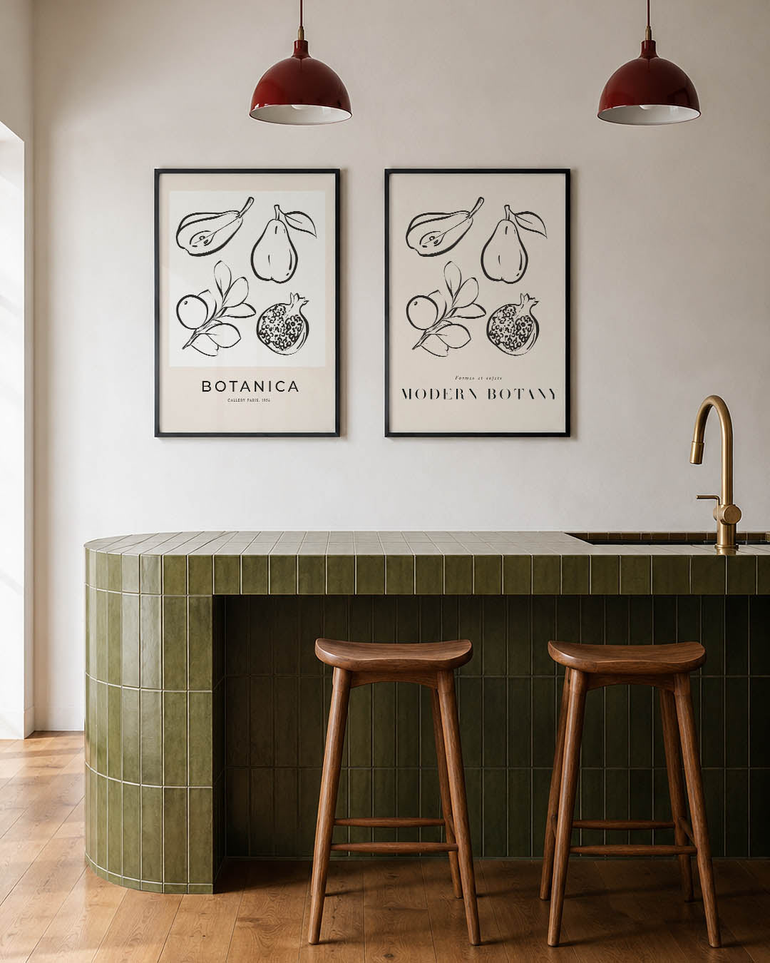 Fruitige lijnenspel Posterset