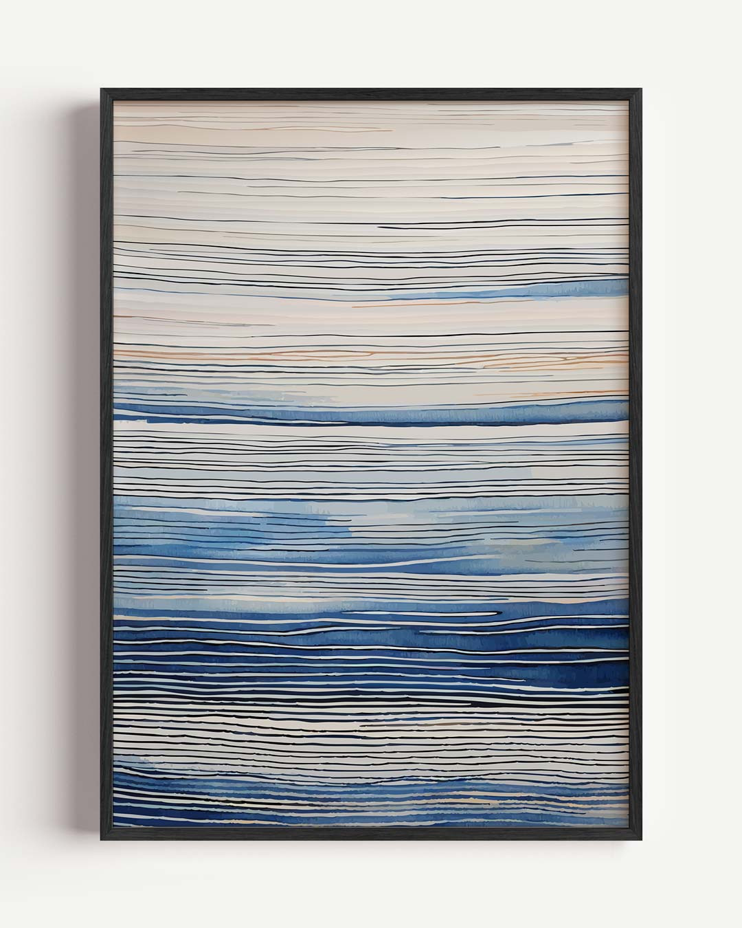 Golvende Oceanen Abstracte Poster-WallArtistic