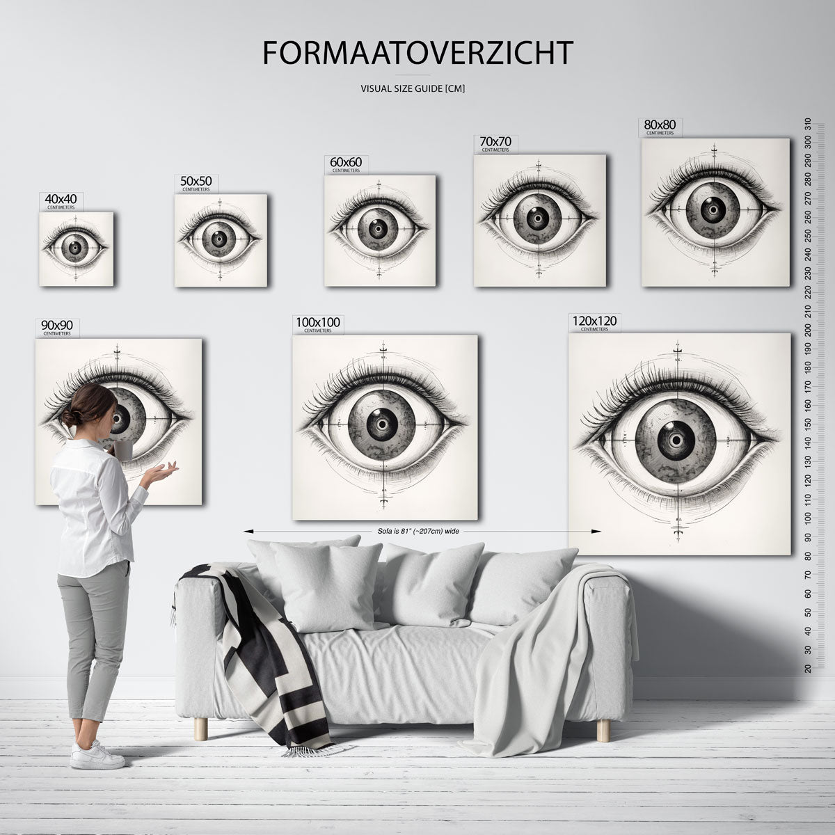 Gedetailleerd oog Poster