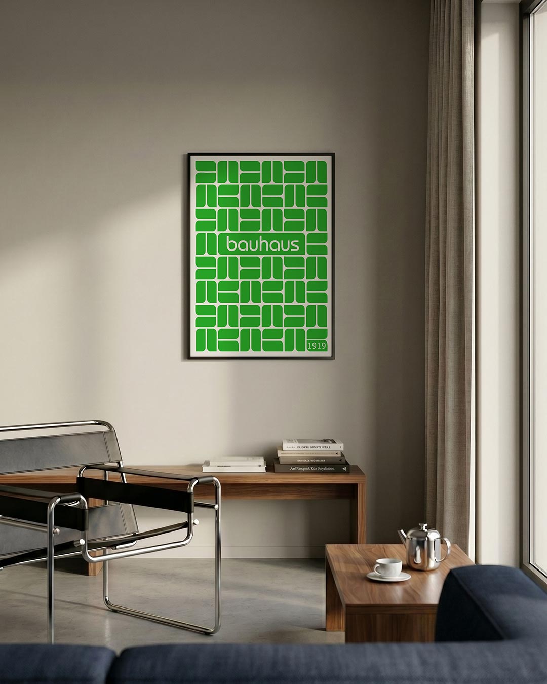 Groene vlakritmes Poster