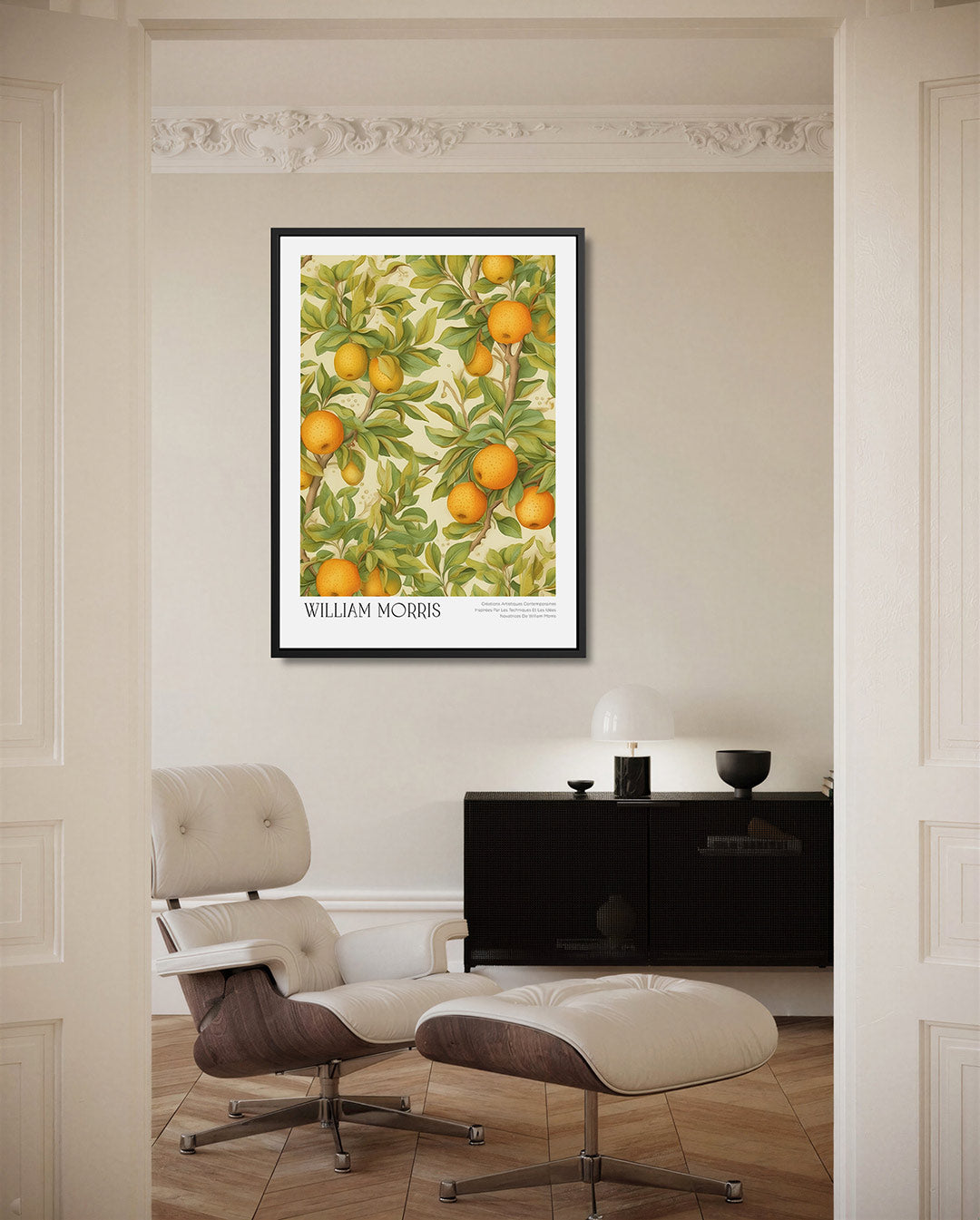 Citrus en bladeren Kunstwerk