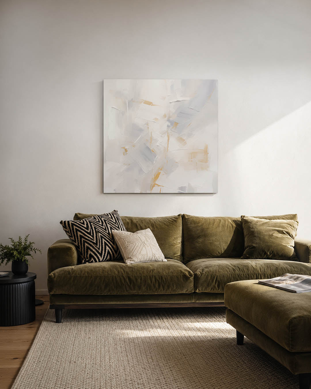 Lichte vegen compositie Kunstwerk