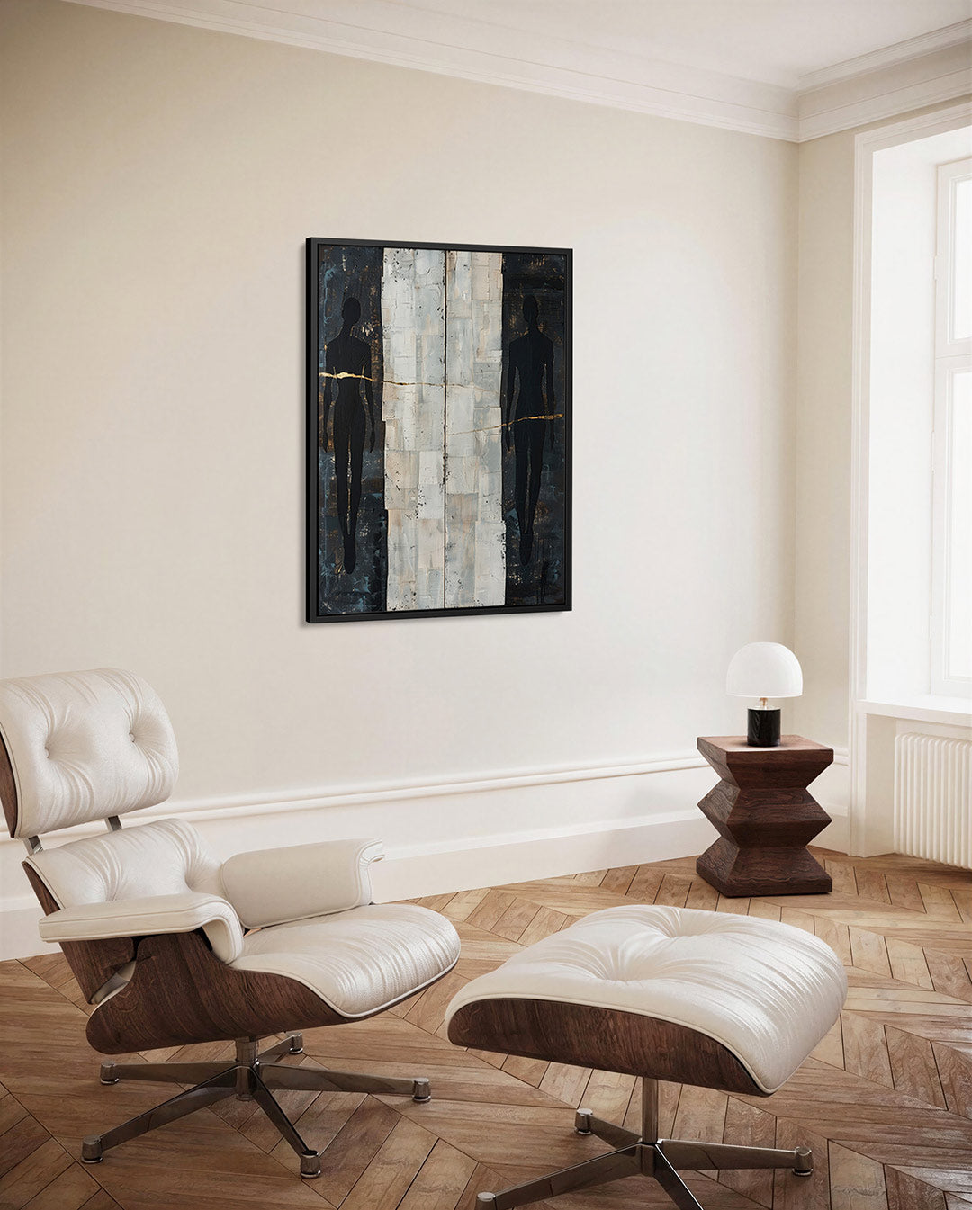 Silhouetten en texturen Kunstwerk