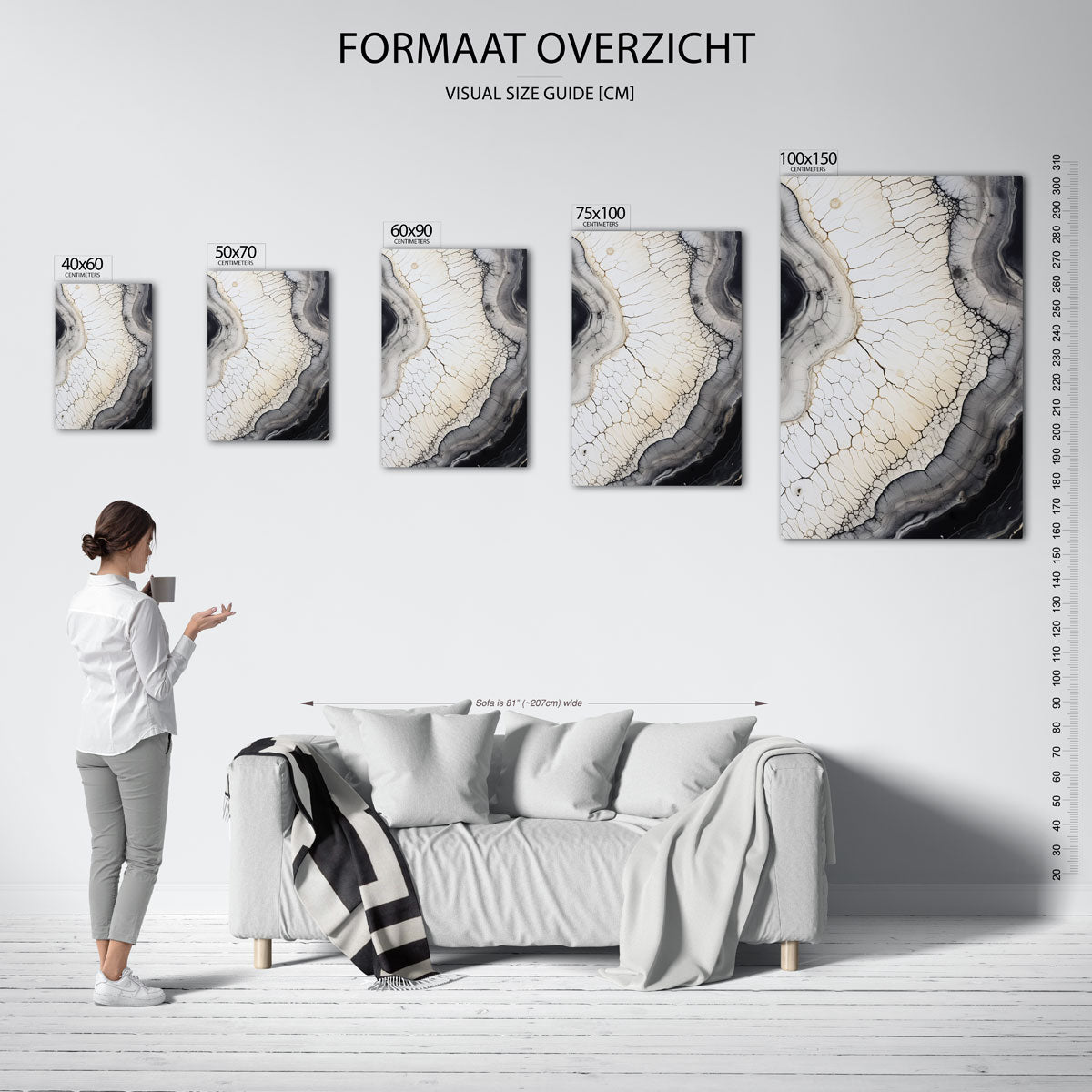 Organische lijnen Kunstwerk