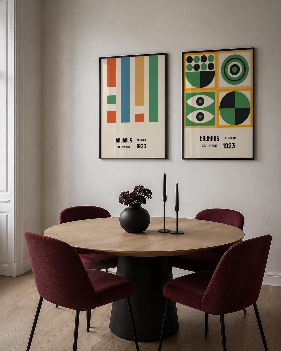 Kleurvlakken en lijnen Posterset