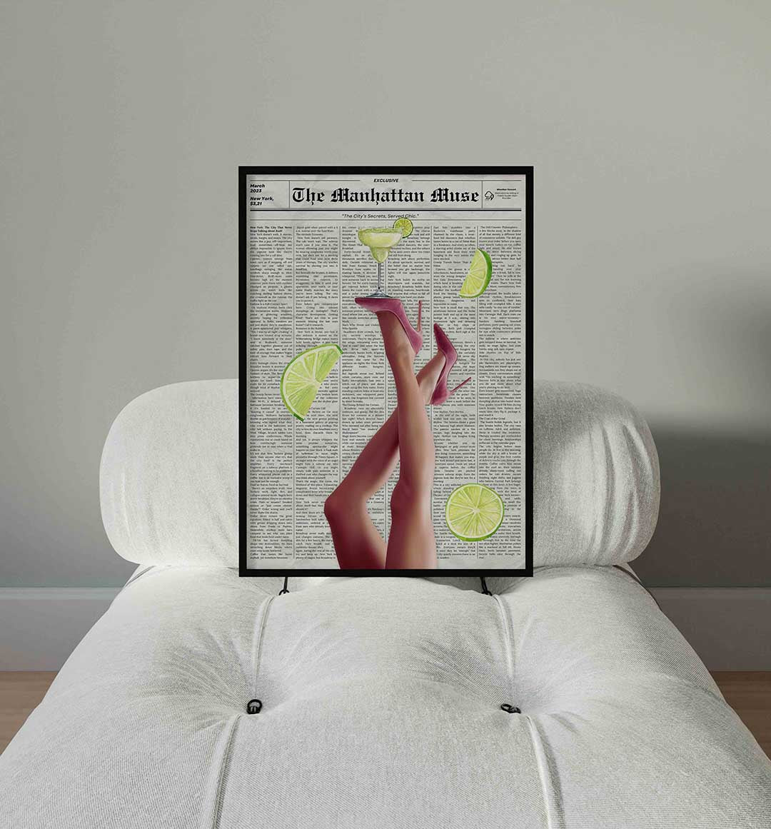 Cocktail en hakken Poster