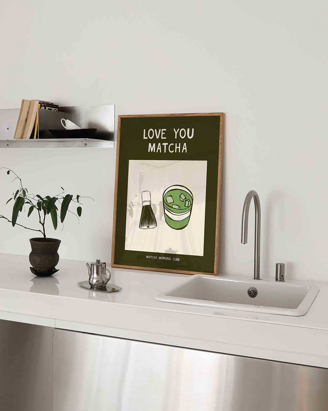 Matcha en klopper Poster