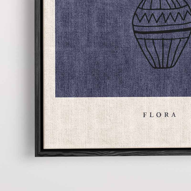 Abstracte Bloemenvaas Kunstposter