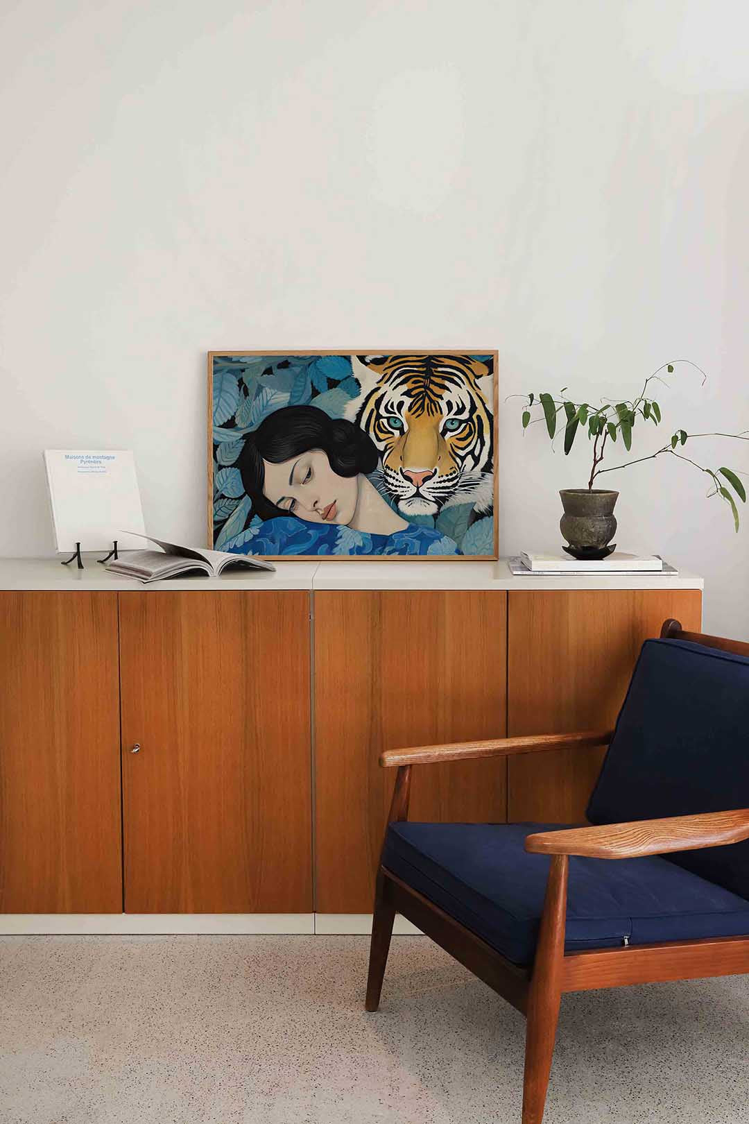 Vrouw en tijger Poster