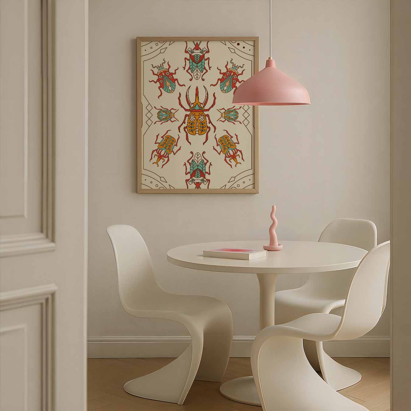 Boho Insecten Kunstposter-WallArtistic