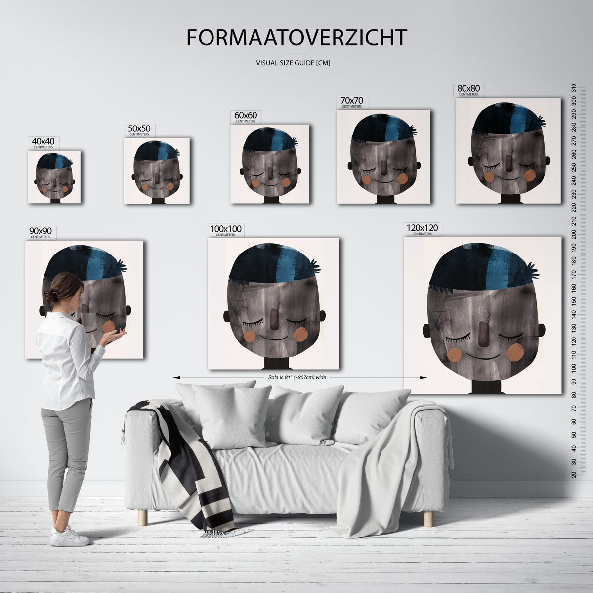Lachend gezicht Poster