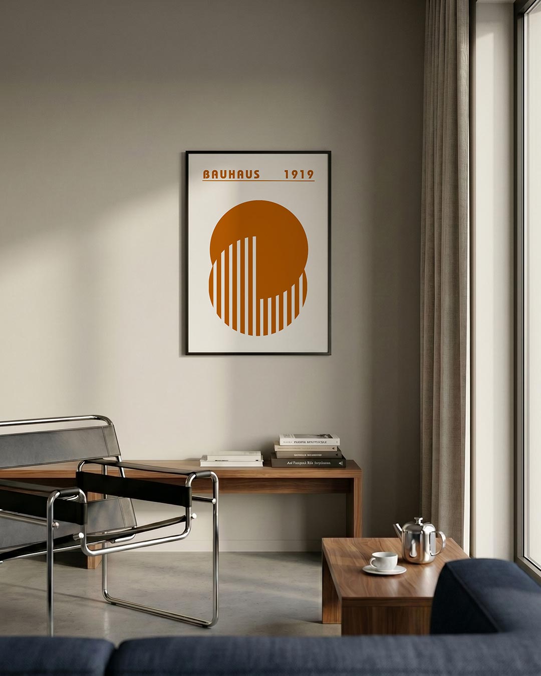 Cirkel en lijnen Poster