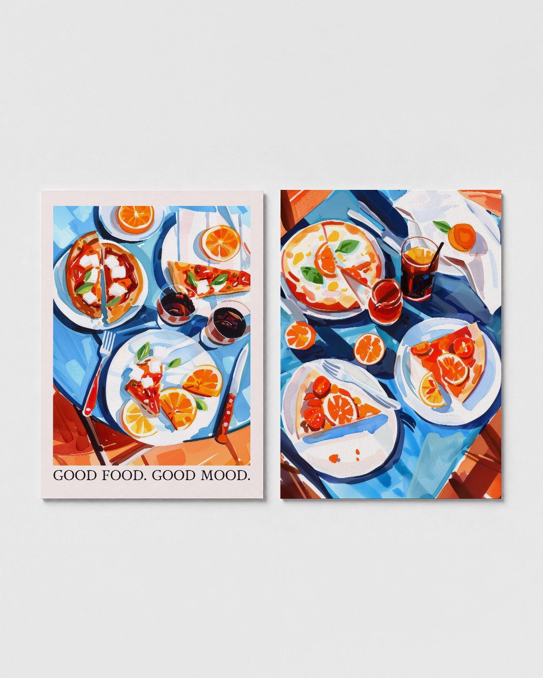 Kleurrijke tafelsfeer Posterset