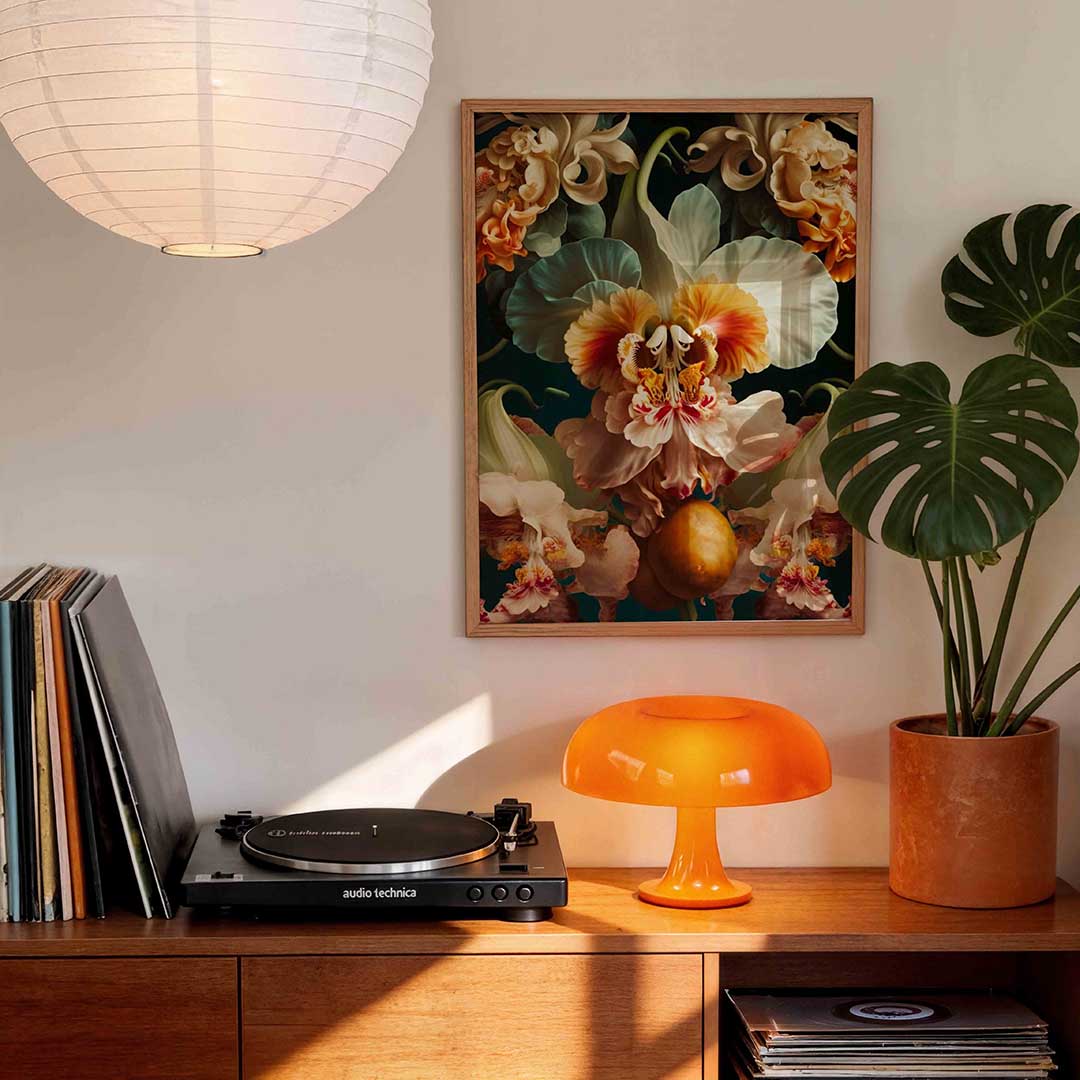 Bloemen en bladeren Poster