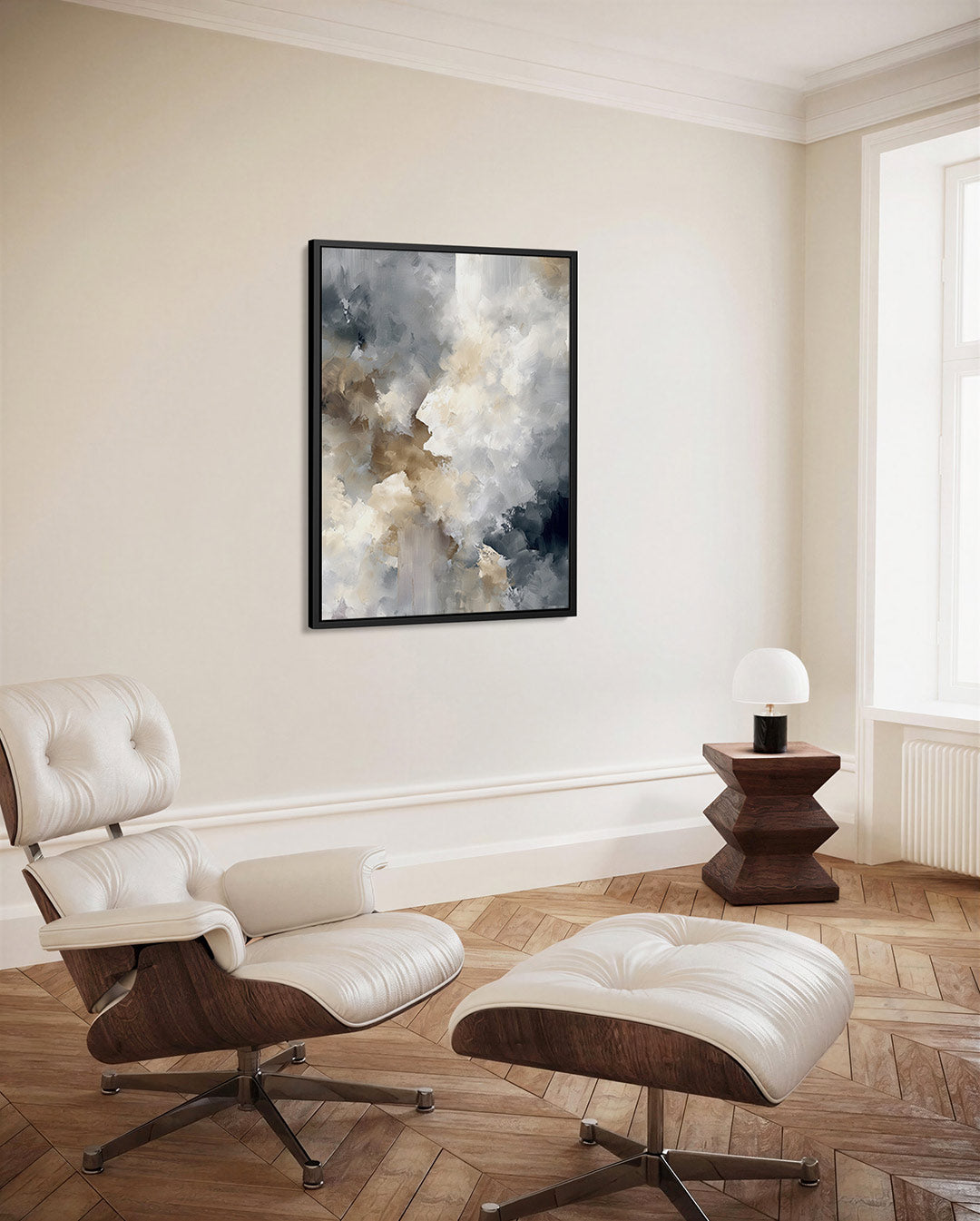 Vloeiende kleurencompositie Kunstwerk