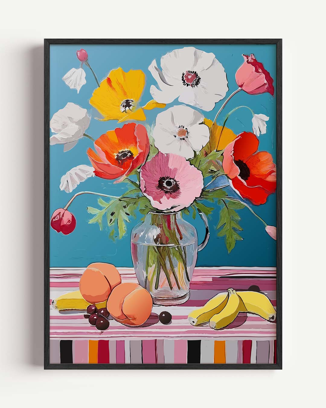 Vrolijke Bloemen en Fruit Poster-WallArtistic