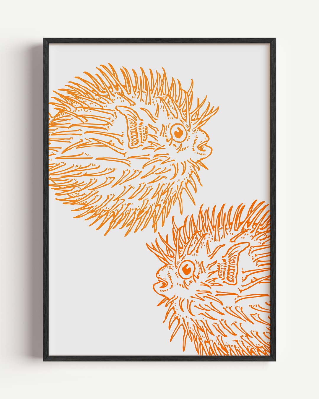 Vibey Zee-egel Illustratie Poster-WallArtistic