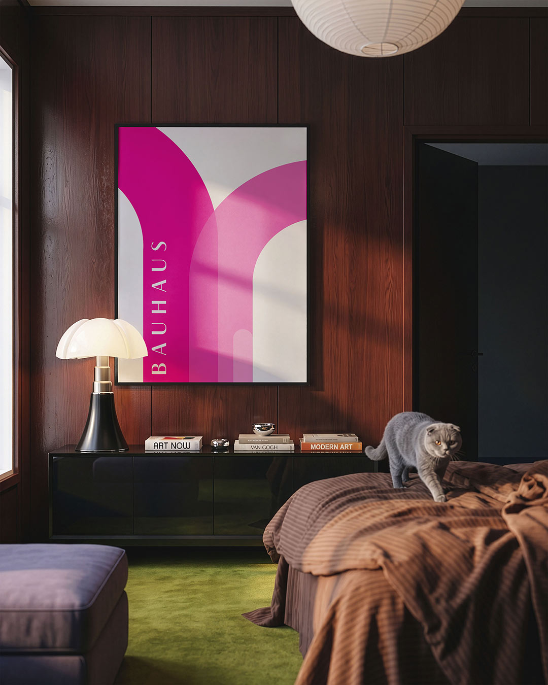 Kleurvlakken en lijnen Poster