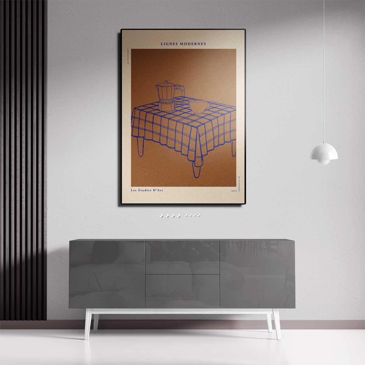 Moderne Lijnen Stilleven Kunstwerk-canvas-dibond-plexiglas-wanddecoratie-WallArtistic