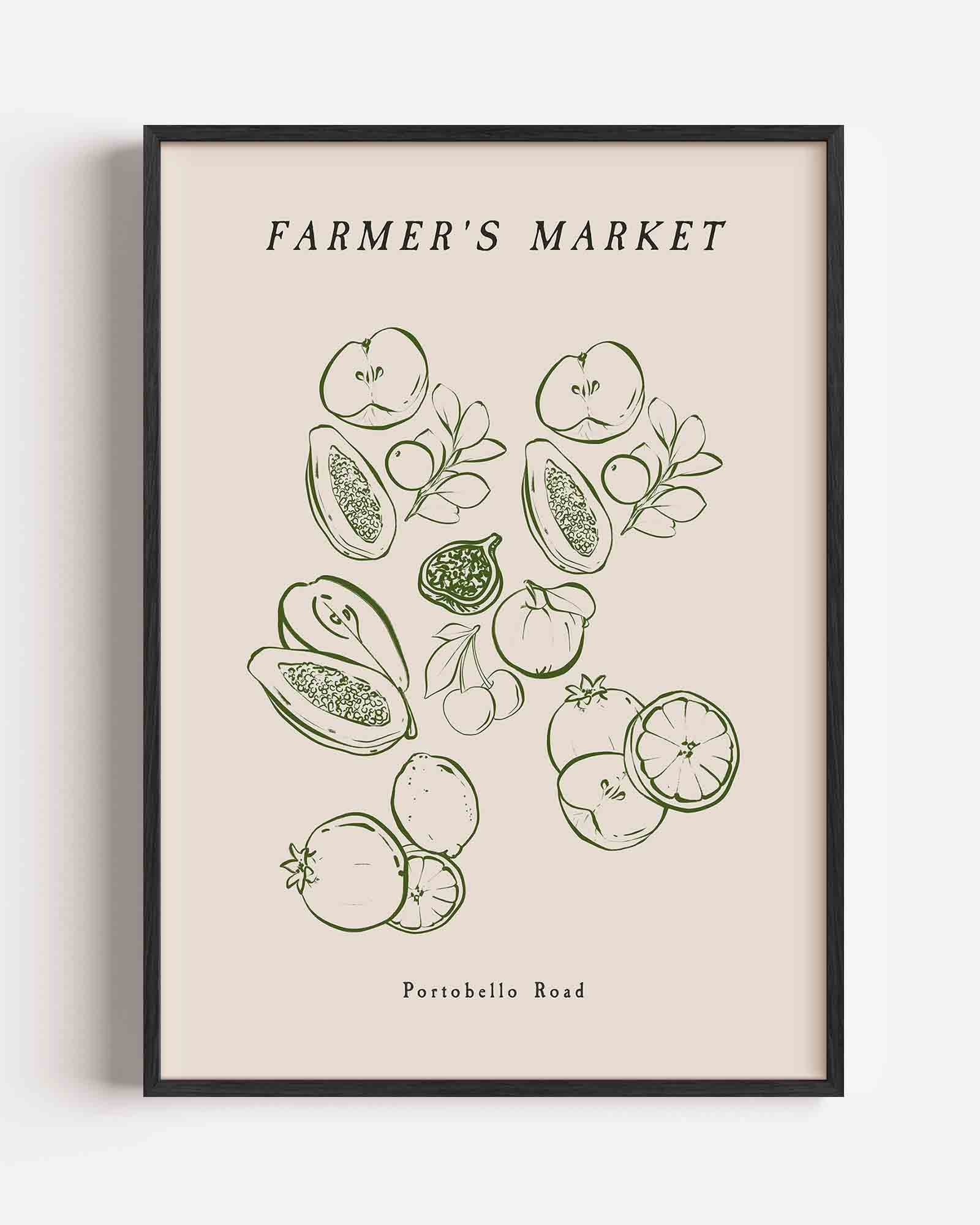 Fruit en bladeren Poster