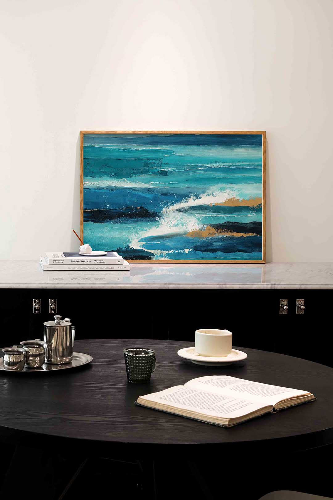 Golven en schuim Poster