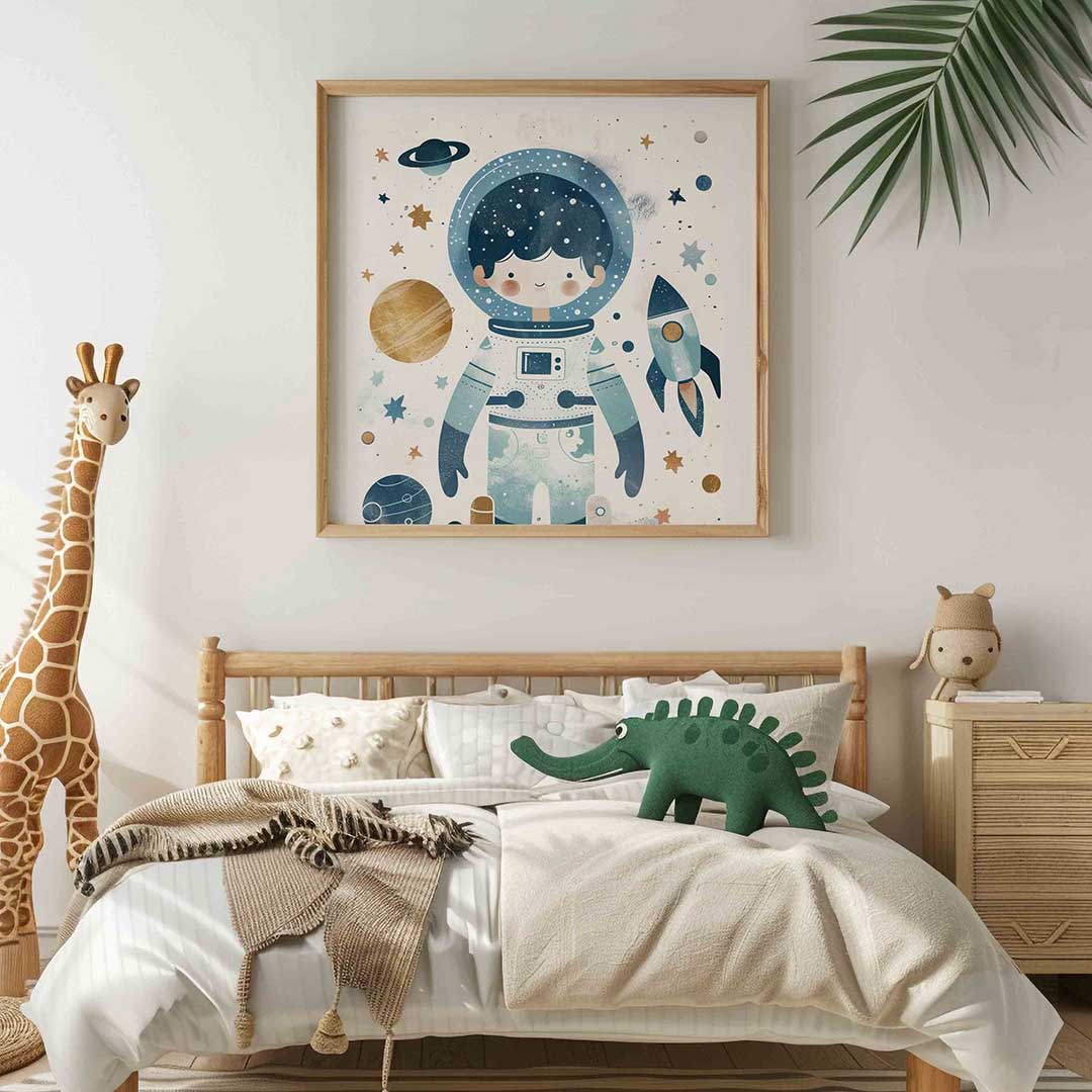 Astronaut en ruimte Poster