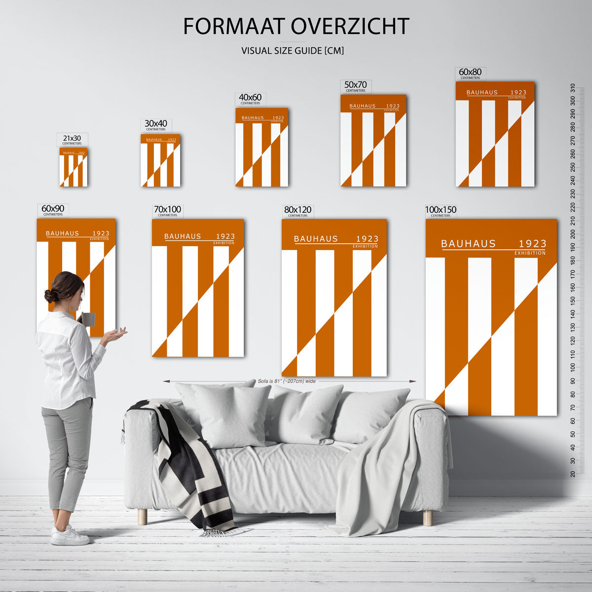 Lijnen en vlakken Poster
