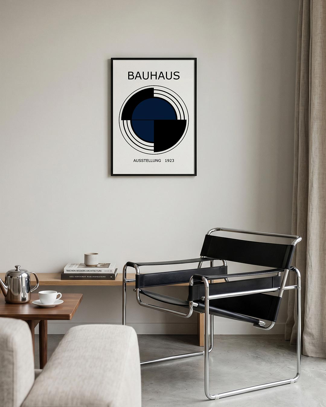 Cirkelstructuur en lijnen Poster