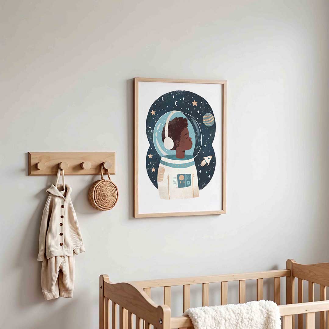 Astronaut met sterren Poster