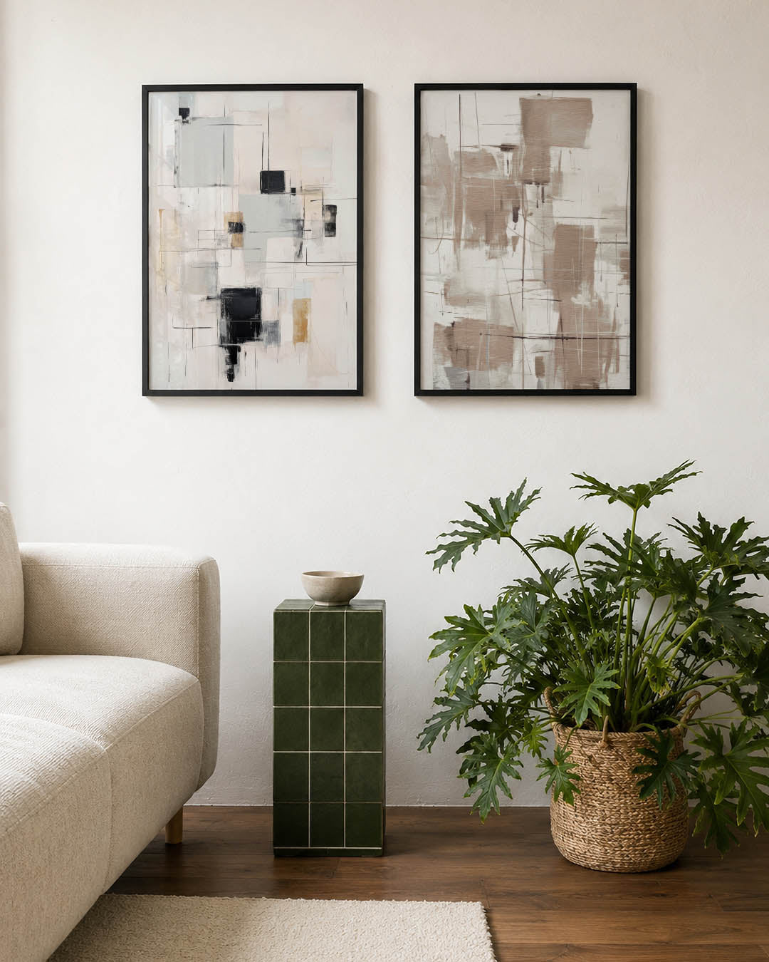 Lijnen en vlakkenspel Posterset