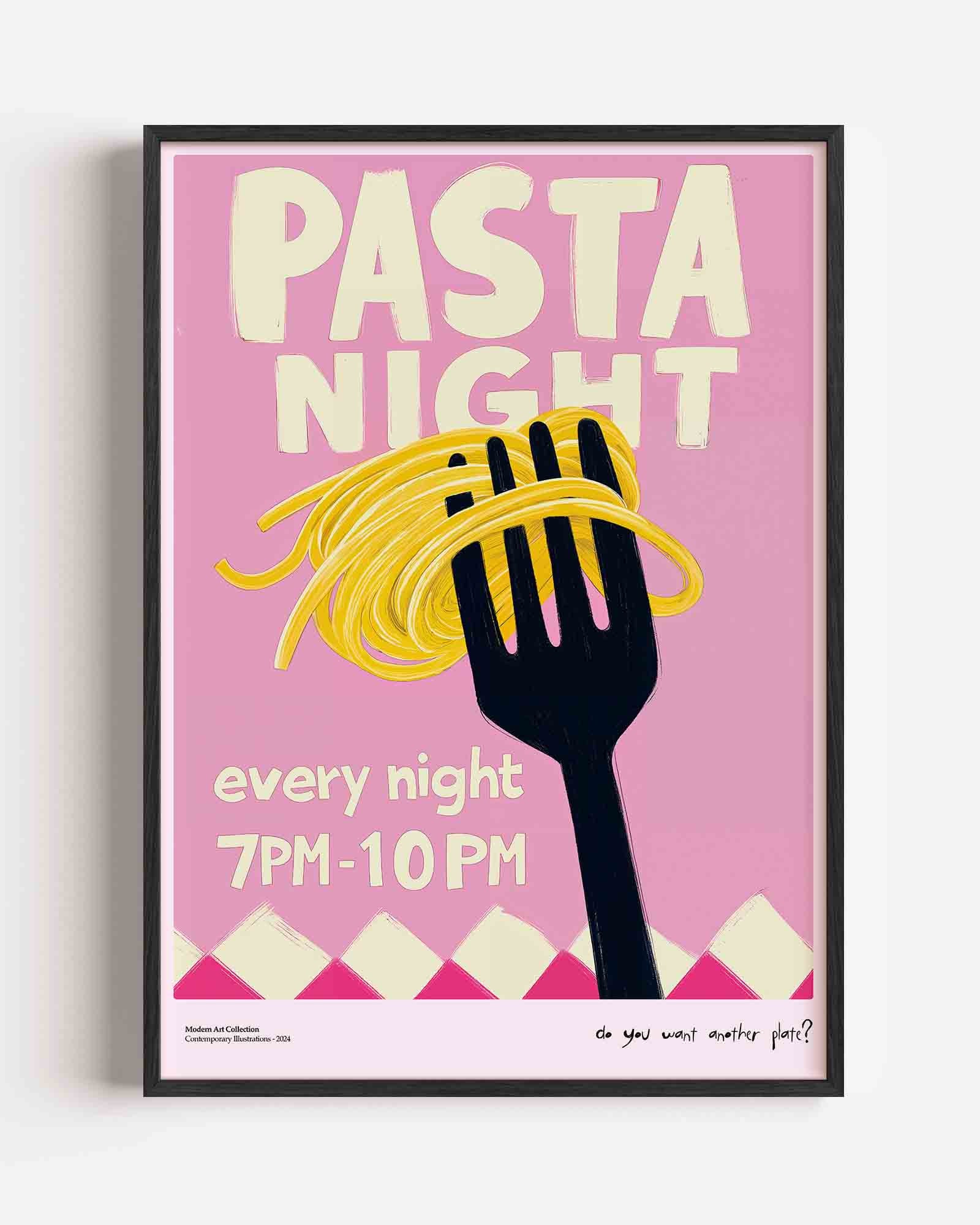 Pasta night Poster