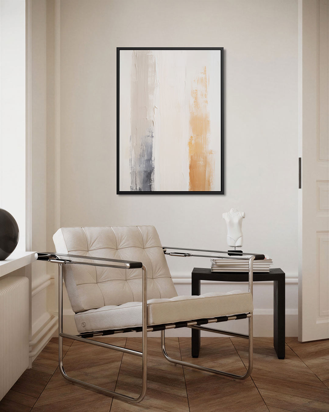 Verticale kleurenstrepen Kunstwerk