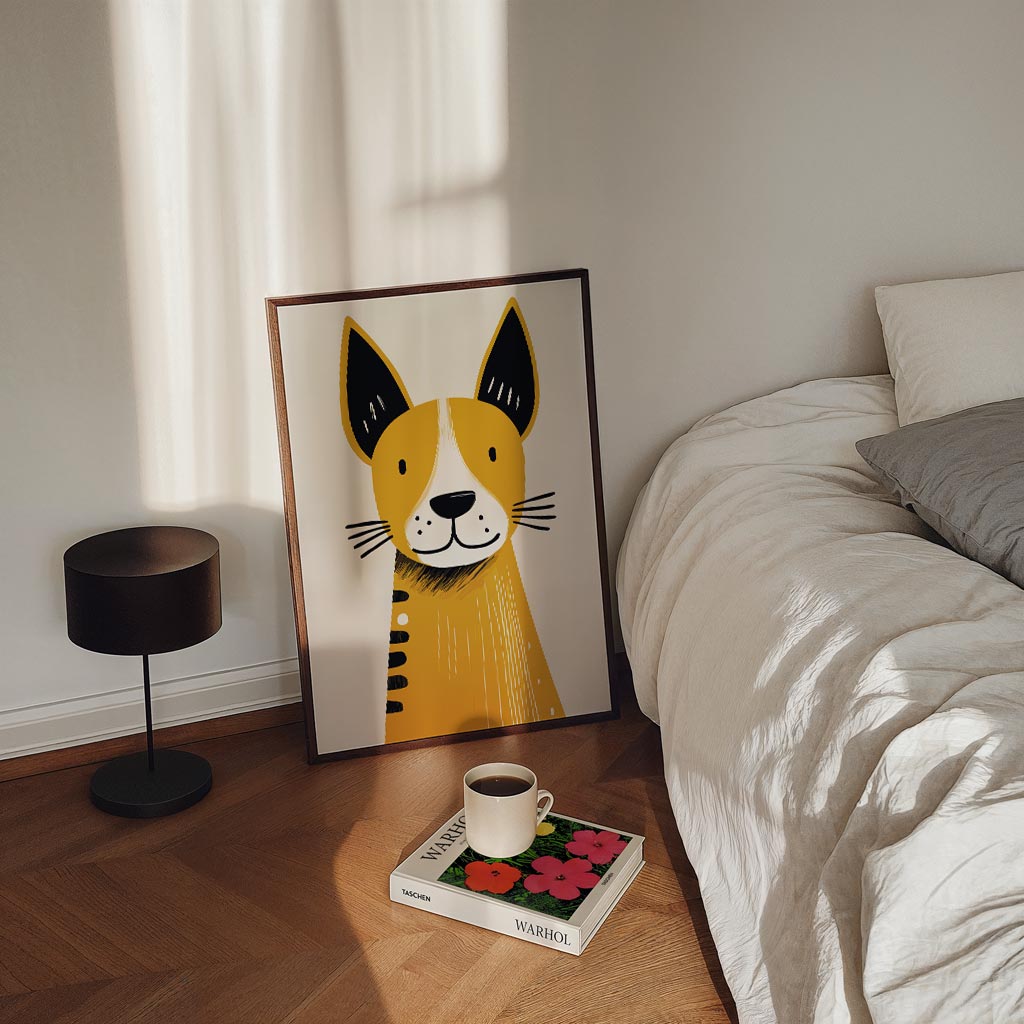 Schattige Cartoon Hond Poster-WallArtistic