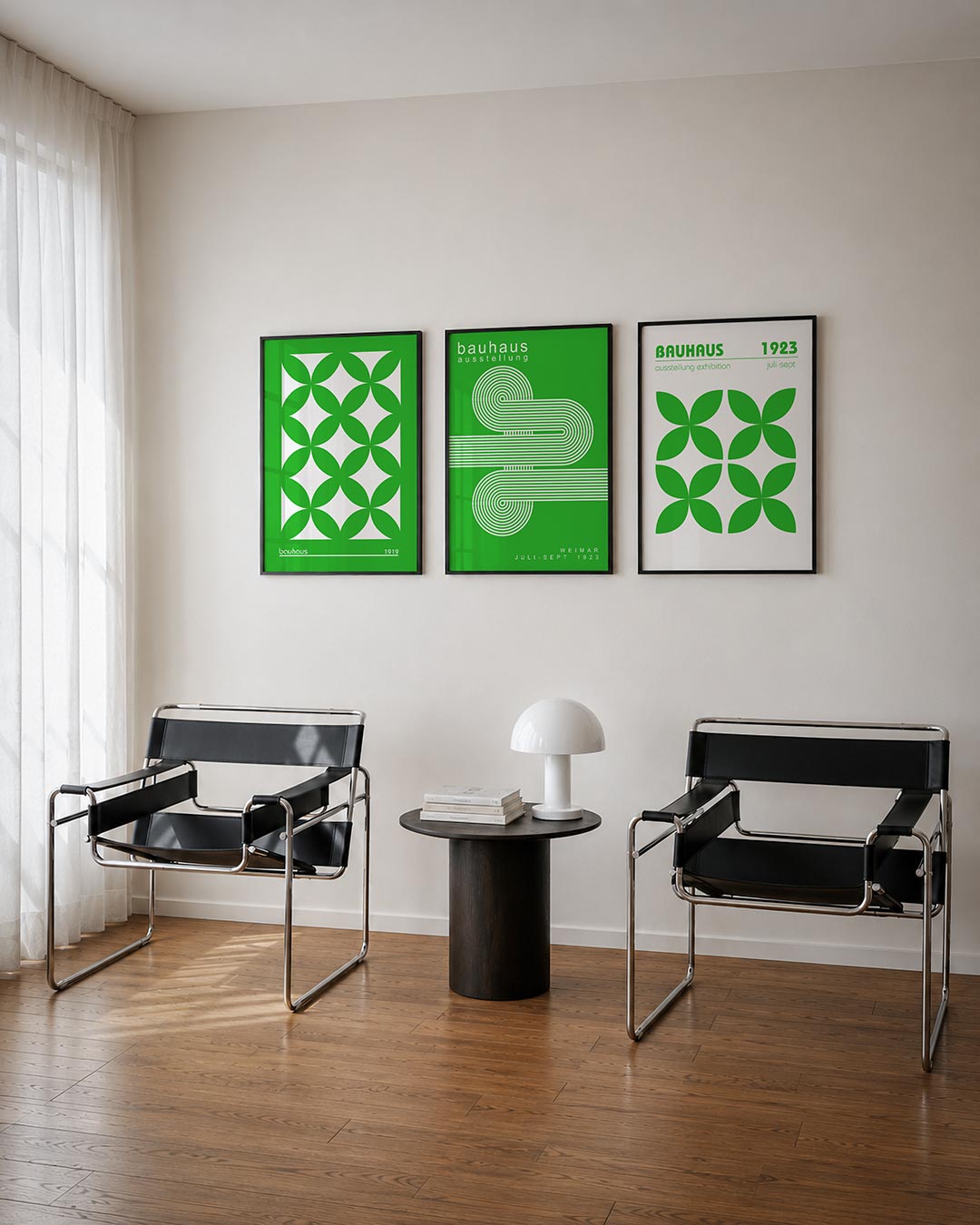 Groene cirkelpatronen Posterset