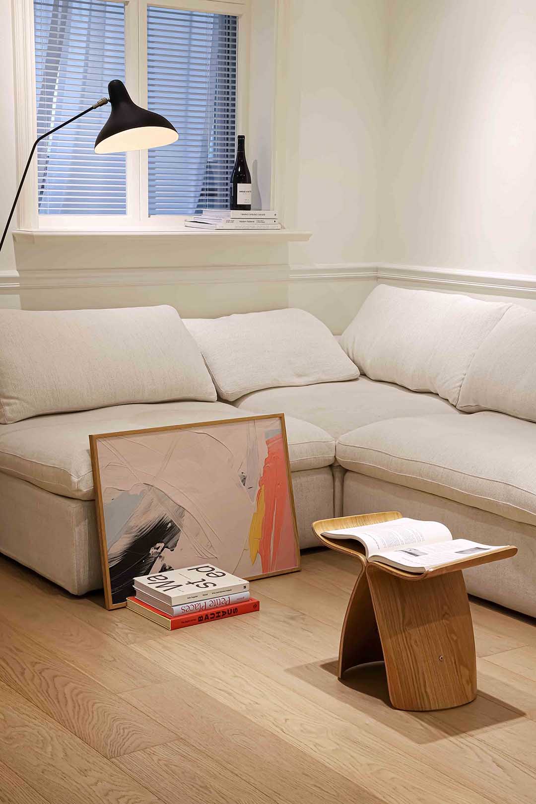 Abstracte penseelstreken Poster