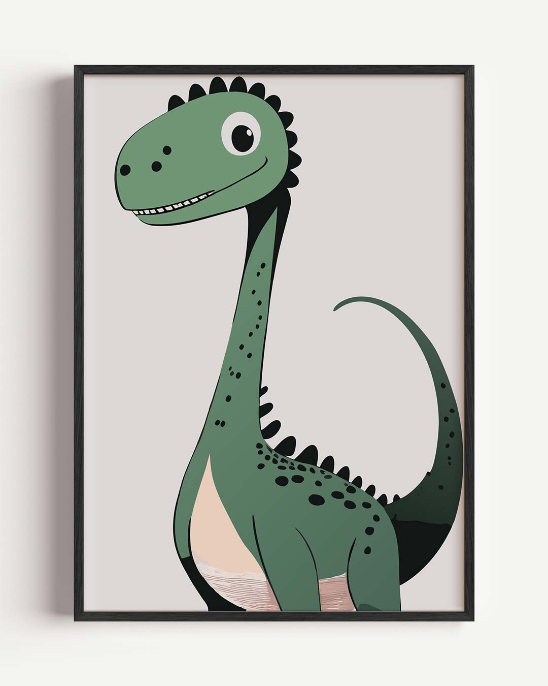 Vrolijke Dino Vriend Poster-WallArtistic