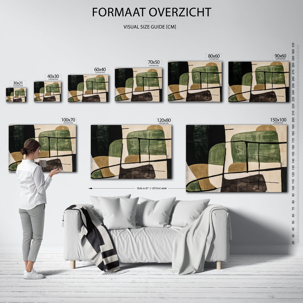 Abstracte vormen Poster