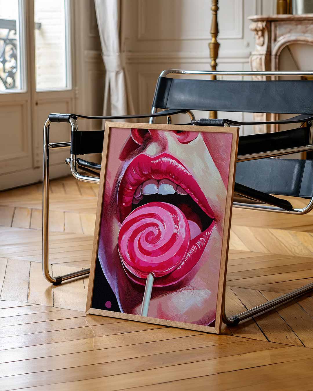 Lollipop Lips Poster II-WallArtistic