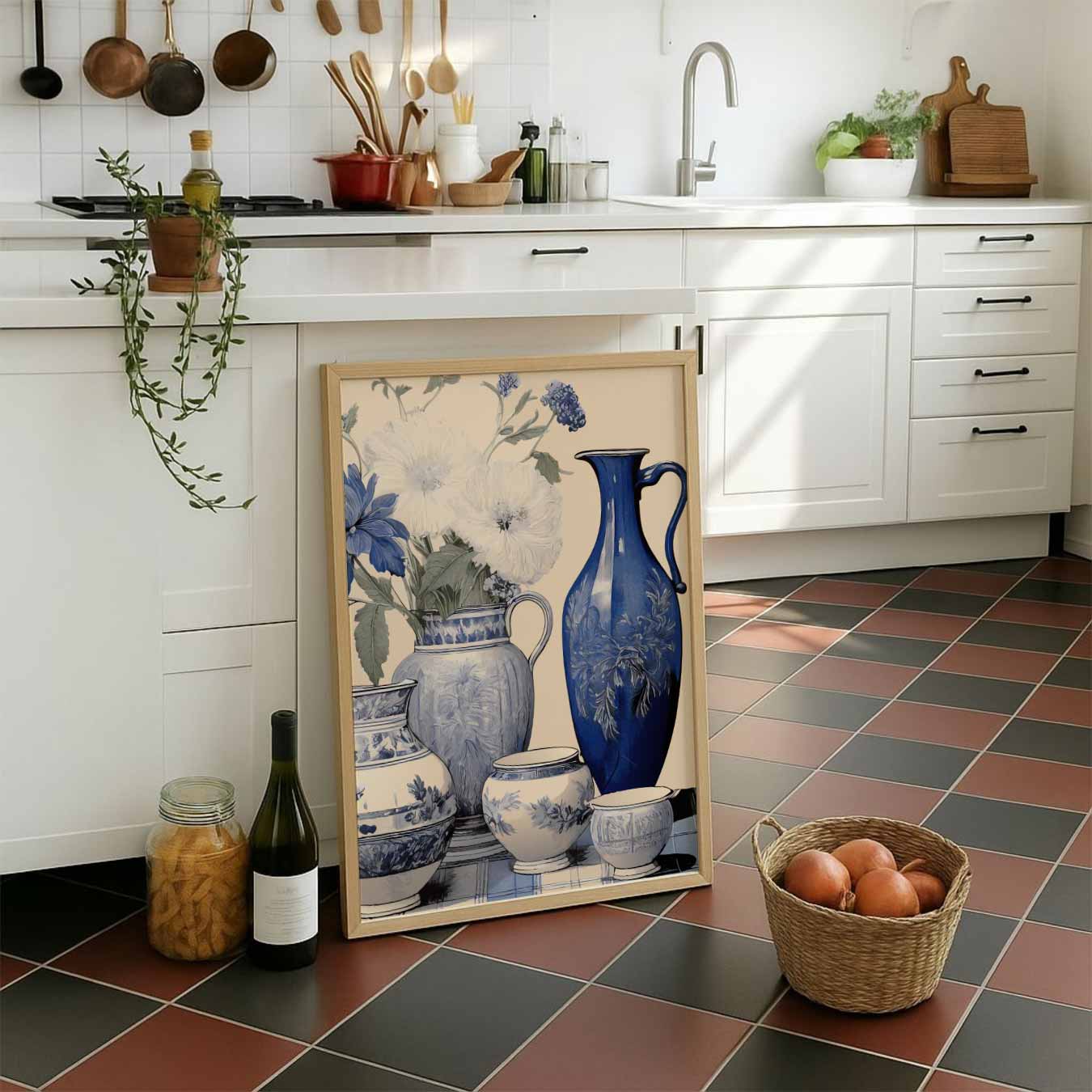 Rustieke Bloemenvazen Poster-WallArtistic