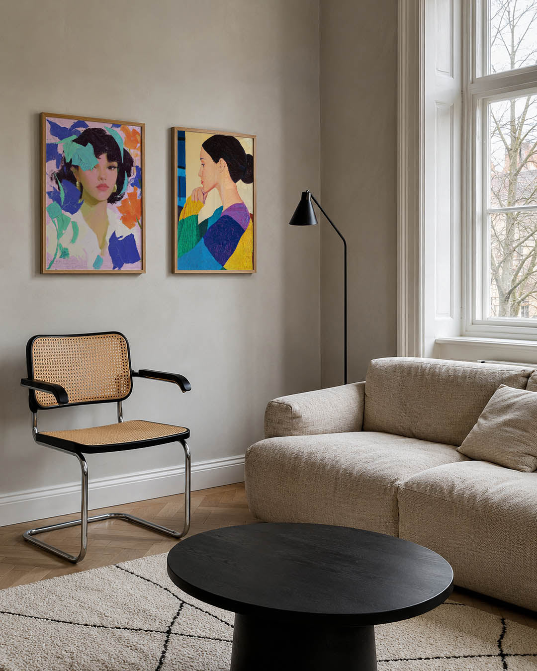Kleurrijke vormen Posterset