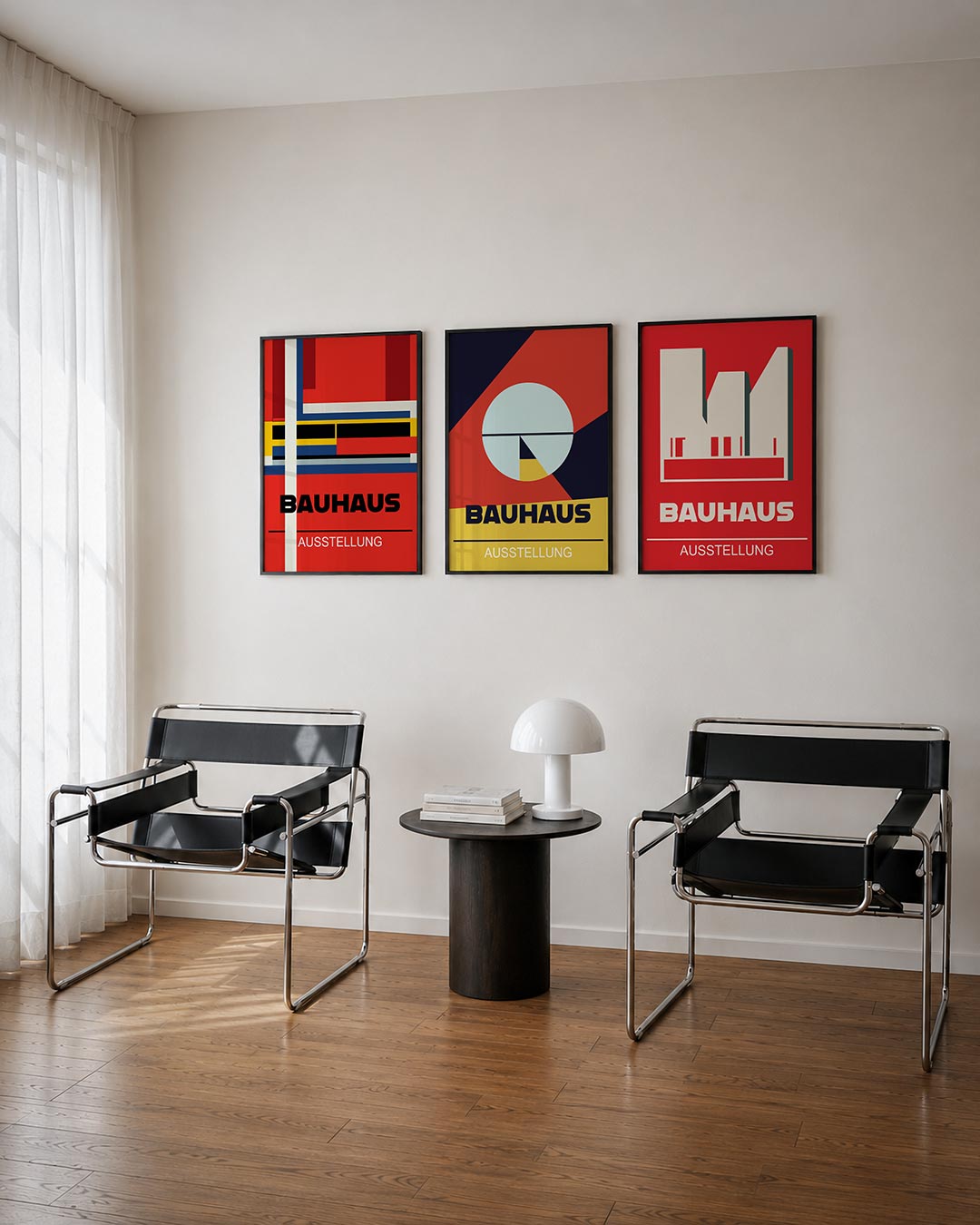 Kleurvlakken en lijnen Posterset