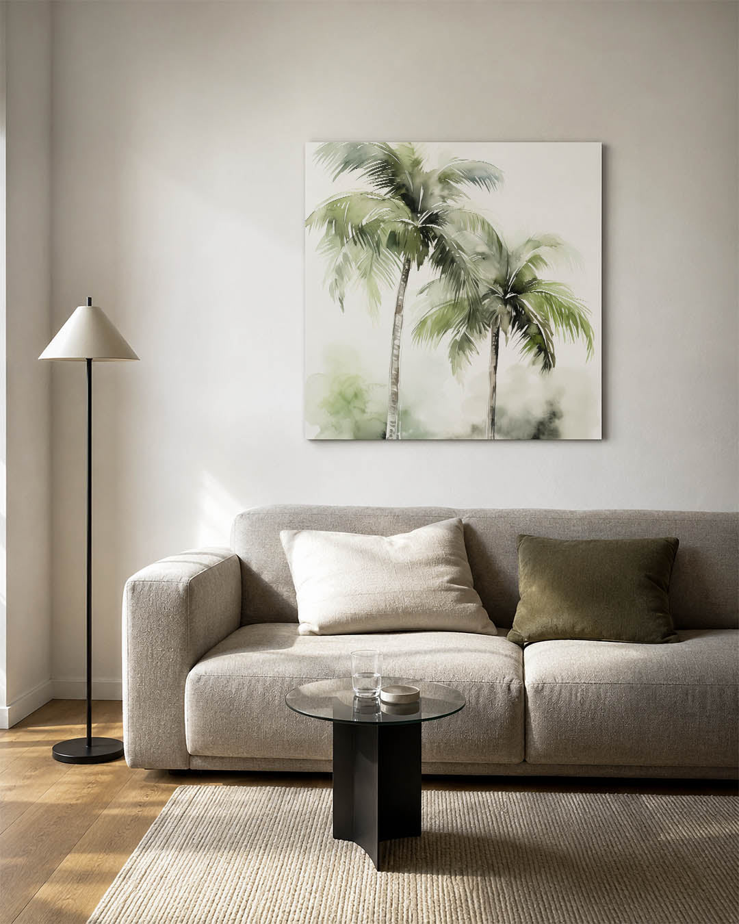 Tropische palmbomen Kunstwerk
