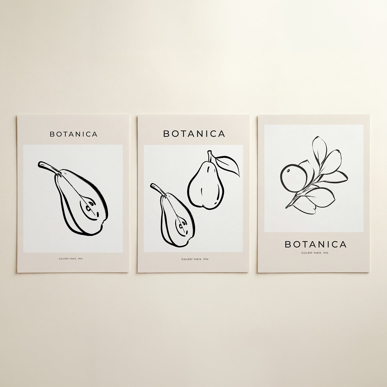 Vorm en lijnenspel Posterset
